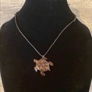 Artisan Turtle Pendant Necklace